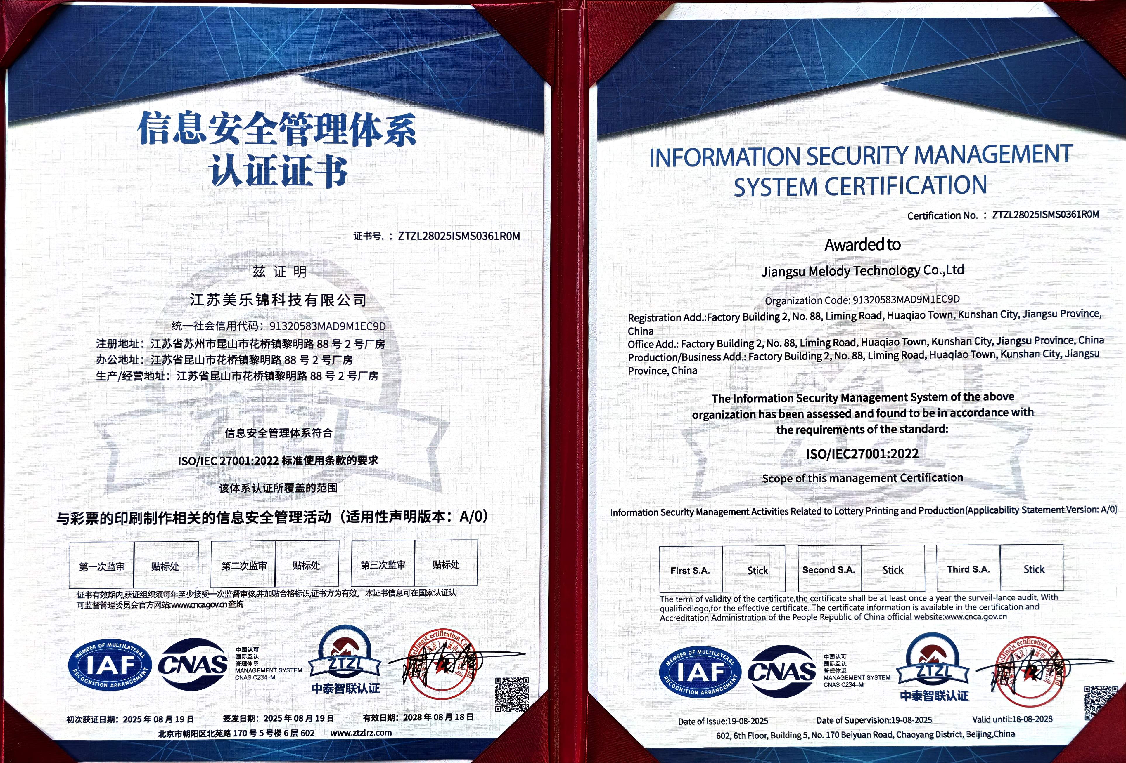ISO 27001 信息安全管理
